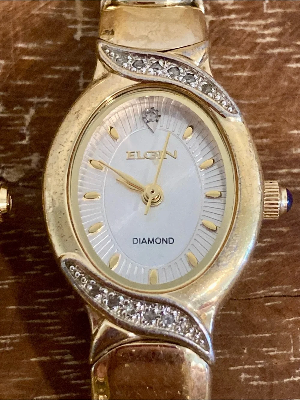 2 Broken Elgin Watches Lot Gold Tone